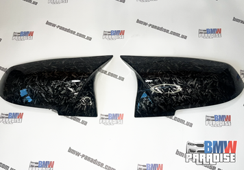 Накладка на зеркала в M-стиле ( Рубанный карбон ) F20, F21, F22, F30, F31, F32, F36 , F23, E84, I3  322-2 фото