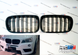 Подвійніа решітка радіатора в М-стилі ГРИЛЬ BMW X3 F25 (2010-2013) Дорест Чорний глянець 322-134 фото 1