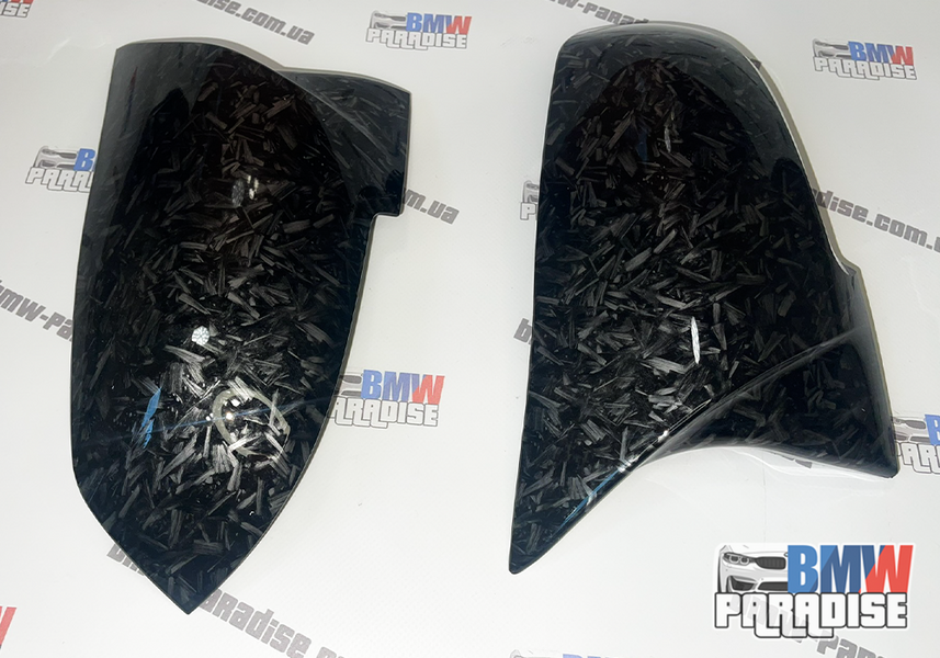 Накладка на зеркала в M-стиле ( Рубанный карбон ) F20, F21, F22, F30, F31, F32, F36 , F23, E84, I3  322-2 фото