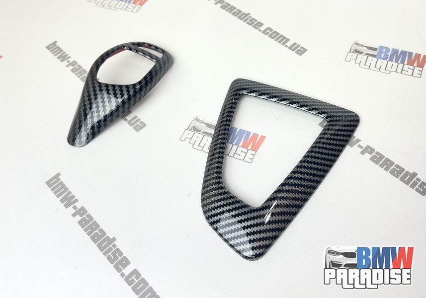 Накладка на спорт селектор АКПП + Рамка вокруг селектора BMW F30 F20 F21 F22 F32 F34 F35 322-226 фото