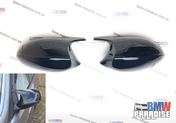 Накладки на зеркала в М-стиле Черный глянец Дорест BMW E81 E82 E87 E88 Е90 Е91 Е92 Е93 322-92 фото