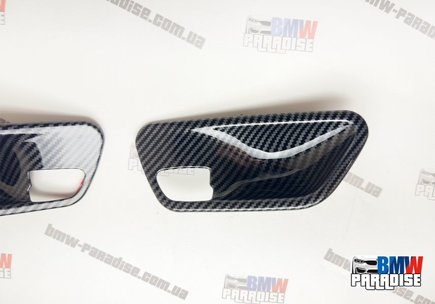 Карбоновые вставки для внутренних ручек открывания дверей BMW F30 F32 F36 F31 F342 F33 2 шт. 322-320 фото