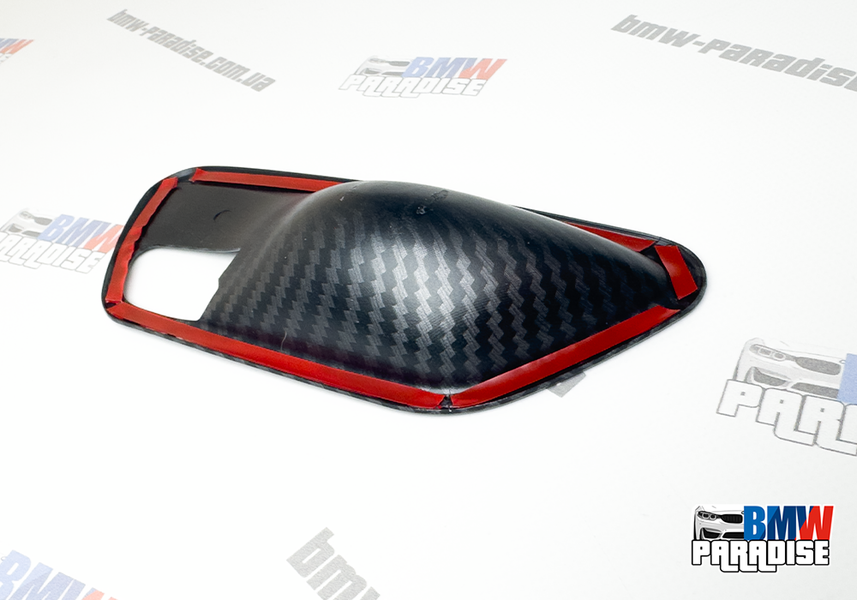 Карбоновые вставки для внутренних ручек открывания дверей BMW F30 F32 F36 F31 F342 F33 2 шт. 322-320 фото