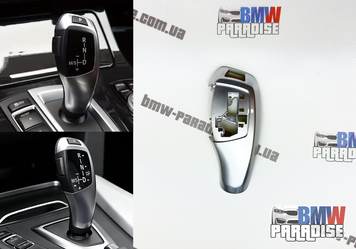 Селектор / ручка АКПП серебристий BMW F20 F21 F22 F23 F30 F32 F36 F10 F01 F25 F26 322-328 фото