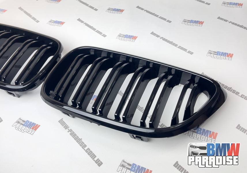 Подвійна решітка радіатора в М2-стиле BMW 2 Series F22 F23 F87 2014-2018 322-229 фото