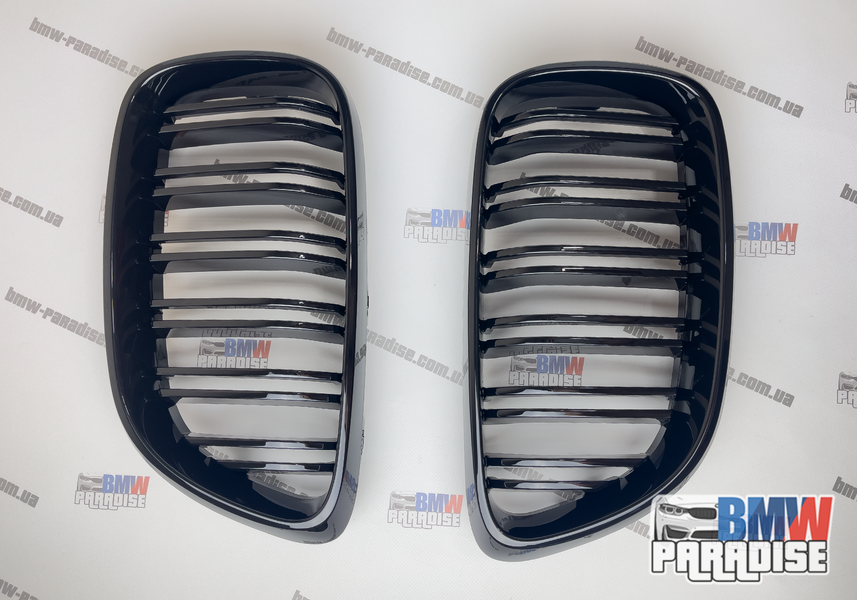 Подвійна решітка радіатора в М2-стиле BMW 2 Series F22 F23 F87 2014-2018 322-229 фото