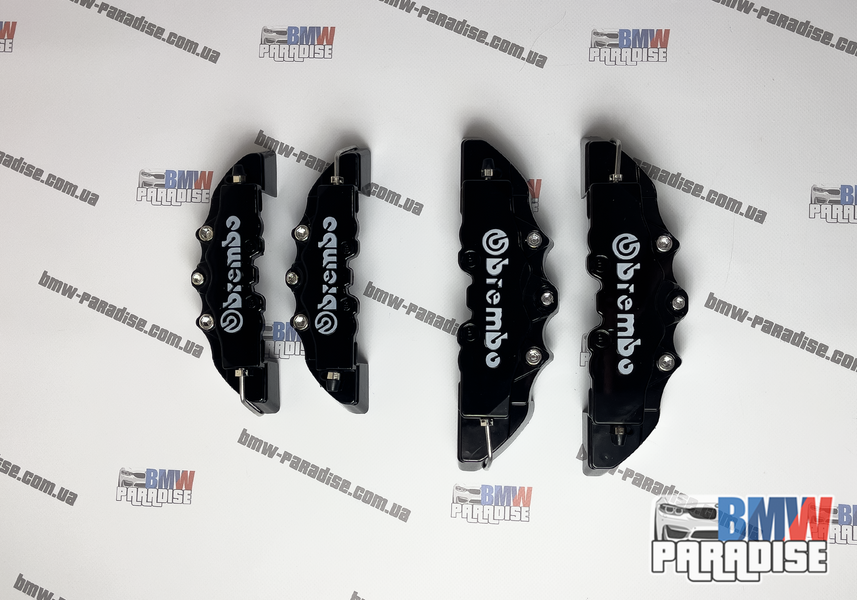Накладки на суппорта BREMBO универсальные Черные под 14,15,16 диск 322-111 фото