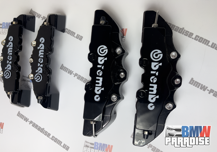 Накладки на суппорта BREMBO универсальные Черные под 14,15,16 диск 322-111 фото