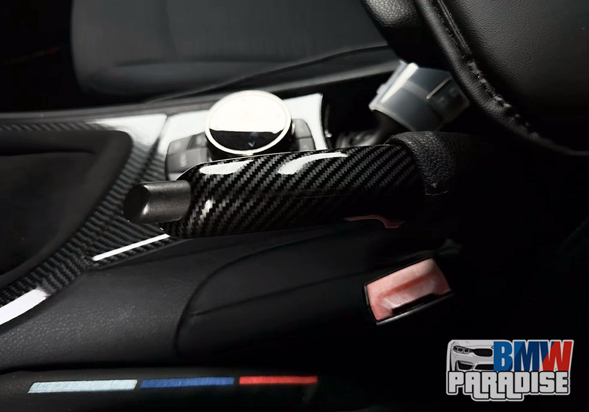 Карбоновая Накладка на ручку ручного тормоза BMW E90 F10 F30 F20 E81 322-72 фото