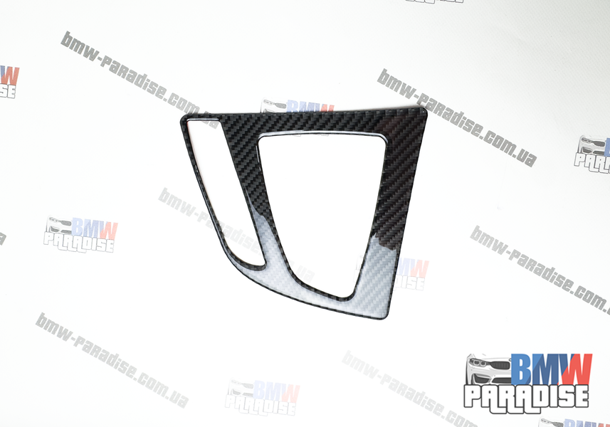 Накладка на центральну консоль навколо селектора АКПП Carbon Look BMW F30 F31 F32 F33 F34 F36 2014&ndash;2017 322-74 фото