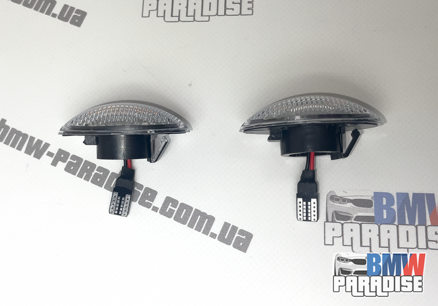 Динамический LED повторитель MINI Cooper R50 R52 R53 2002-2008 (Прозрачное стекло) 322-199 фото