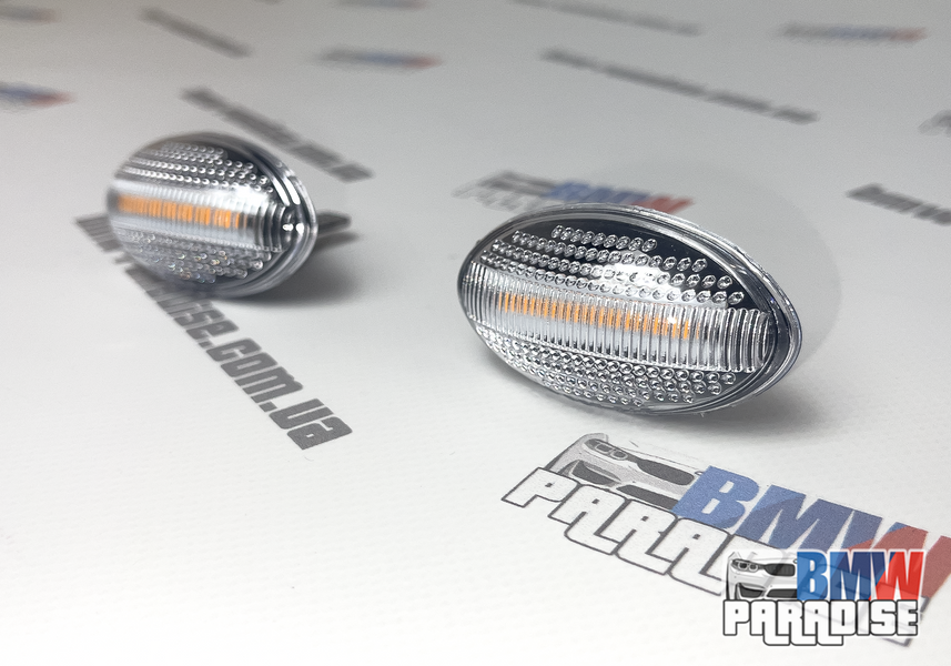 Динамический LED повторитель MINI Cooper R50 R52 R53 2002-2008 (Прозрачное стекло) 322-199 фото
