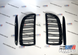 Подвійна решітка радіатора "гриль" BMW E90 E91 2005-2008 (дорест) стилі М. Чорний глянець 322-26 фото 7