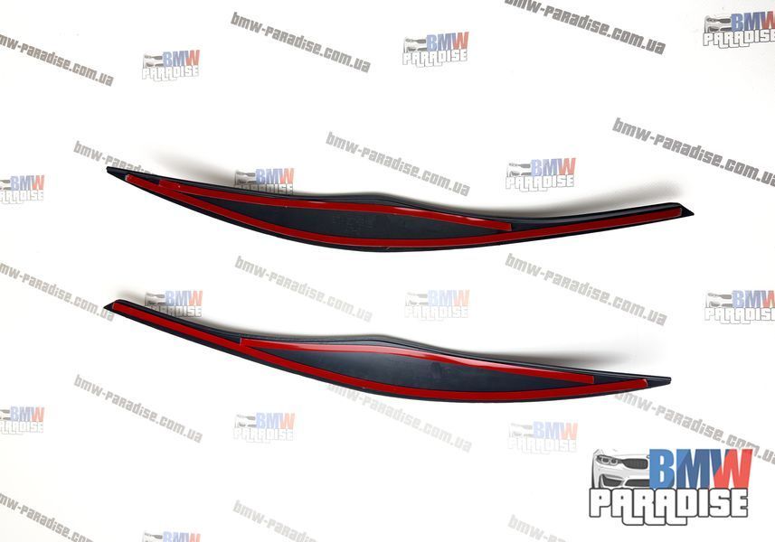 Накладки на фары / реснички BMW 3 Series E90 E91 2005-2011 (Черный глянец 2 шт.) 322-280 фото