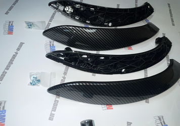 КОМПЛЕКТ карбонові ручки + накладки на двері BMW F30 F80 F31 F32 F33 F35 322-83Н фото