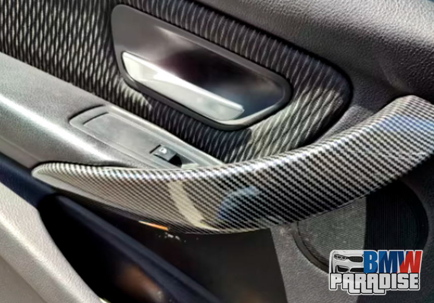 КОМПЛЕКТ карбонові ручки + накладки на двері BMW F30 F80 F31 F32 F33 F35 322-83Н фото