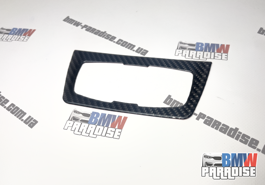 Карбоновая наклейка на рамку переключателя фар BMW 3 4 Series 3GT F30 F31 F32 F34  322-201 фото