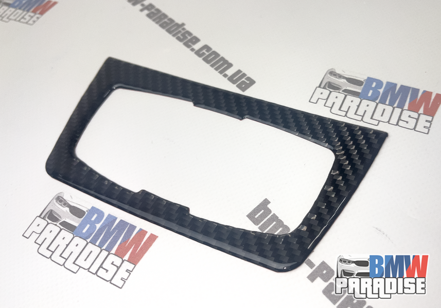 Карбоновая наклейка на рамку переключателя фар BMW 3 4 Series 3GT F30 F31 F32 F34  322-201 фото