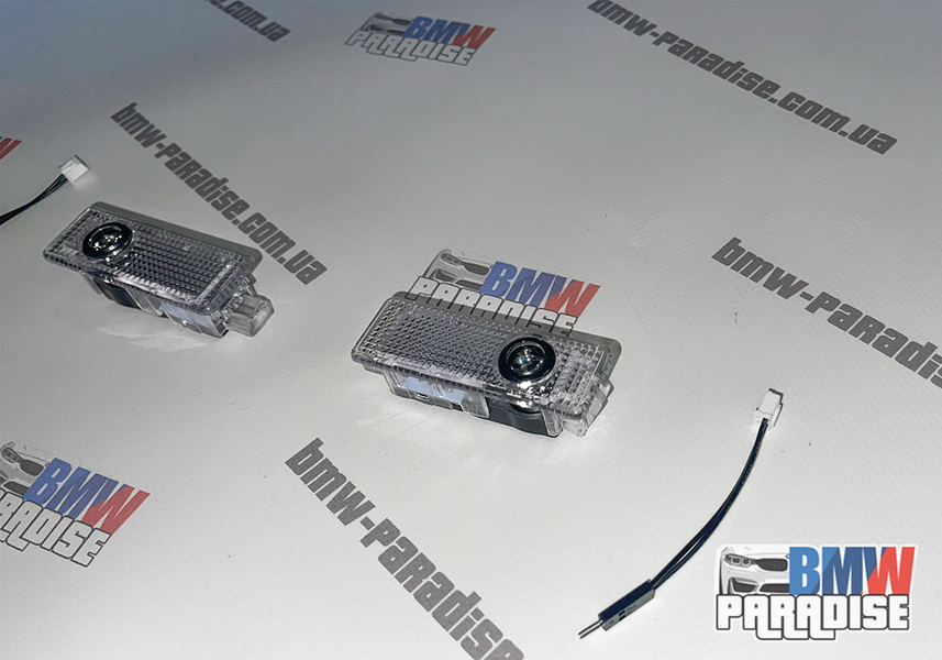 LED / HD подсветка/проекция с логотипом М в дверь (2шт) BMW 3 5 6 7 1 Series Z4 X3 X6 E81 E71 E90 E93 F30 F10 E92 E60 E84 322-80 фото