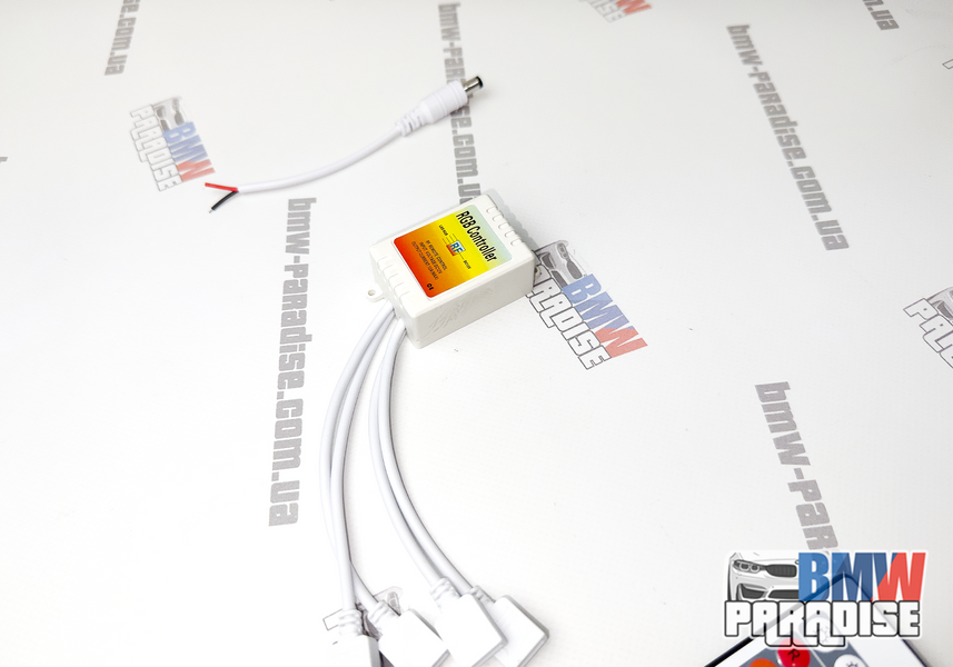 Блок управління + пульт RGB ангельських глазок на 4 кільця 322-287 фото