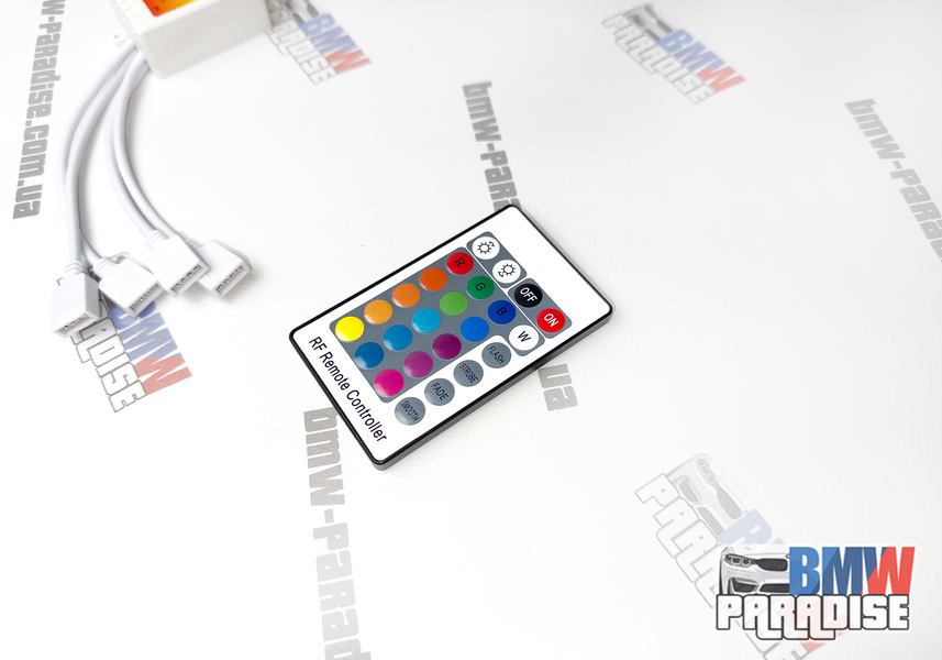 Блок управління + пульт RGB ангельських глазок на 4 кільця 322-287 фото