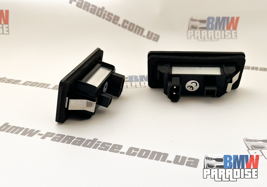 LED підсвічування номерного знака 6000k 2шт White BMW E90 E91 E92 E61 E70 E71 (БЕЗ ПОМИЛОК) 322-45 фото
